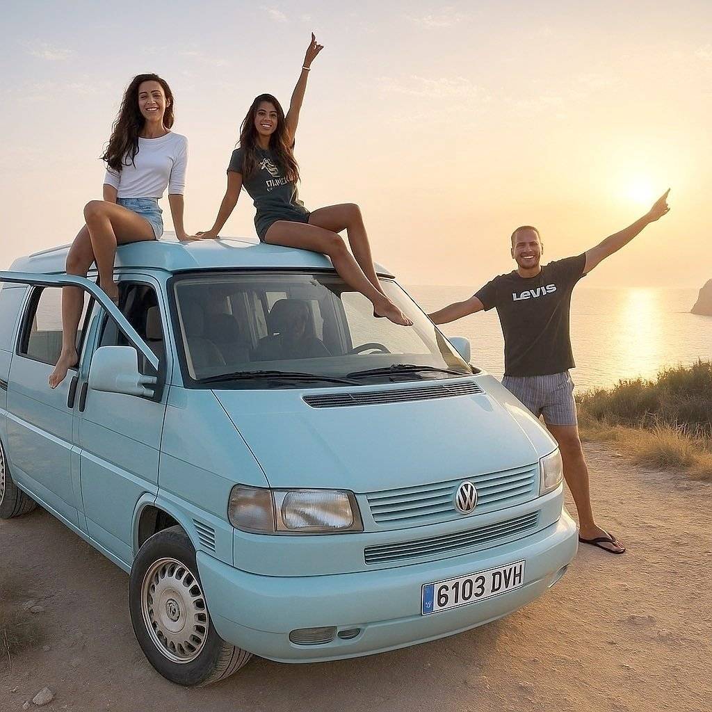 Vista frontale a ¾ Volkswagen - Yescapa