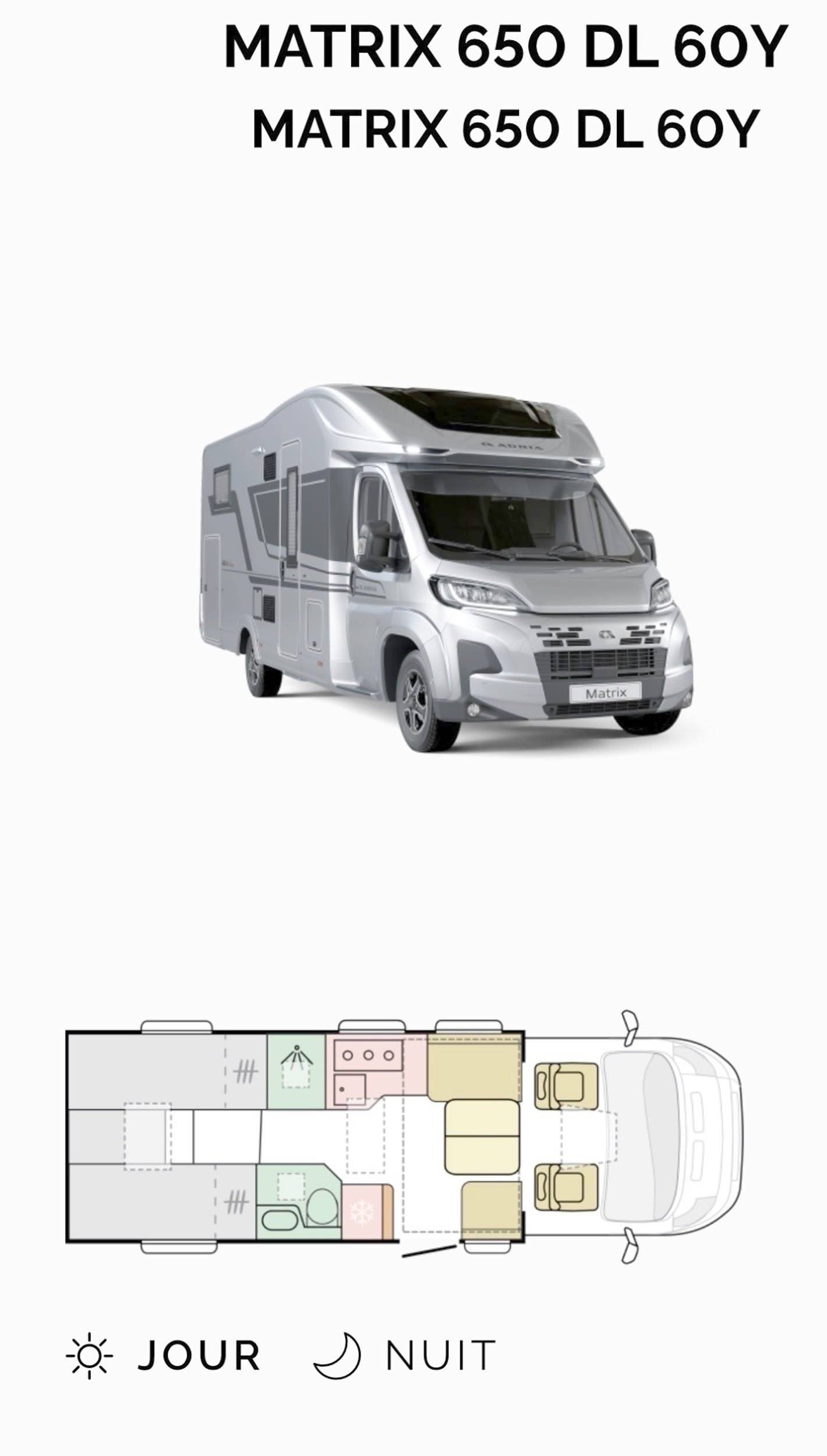 Adria Matrix 650 DL 60Y