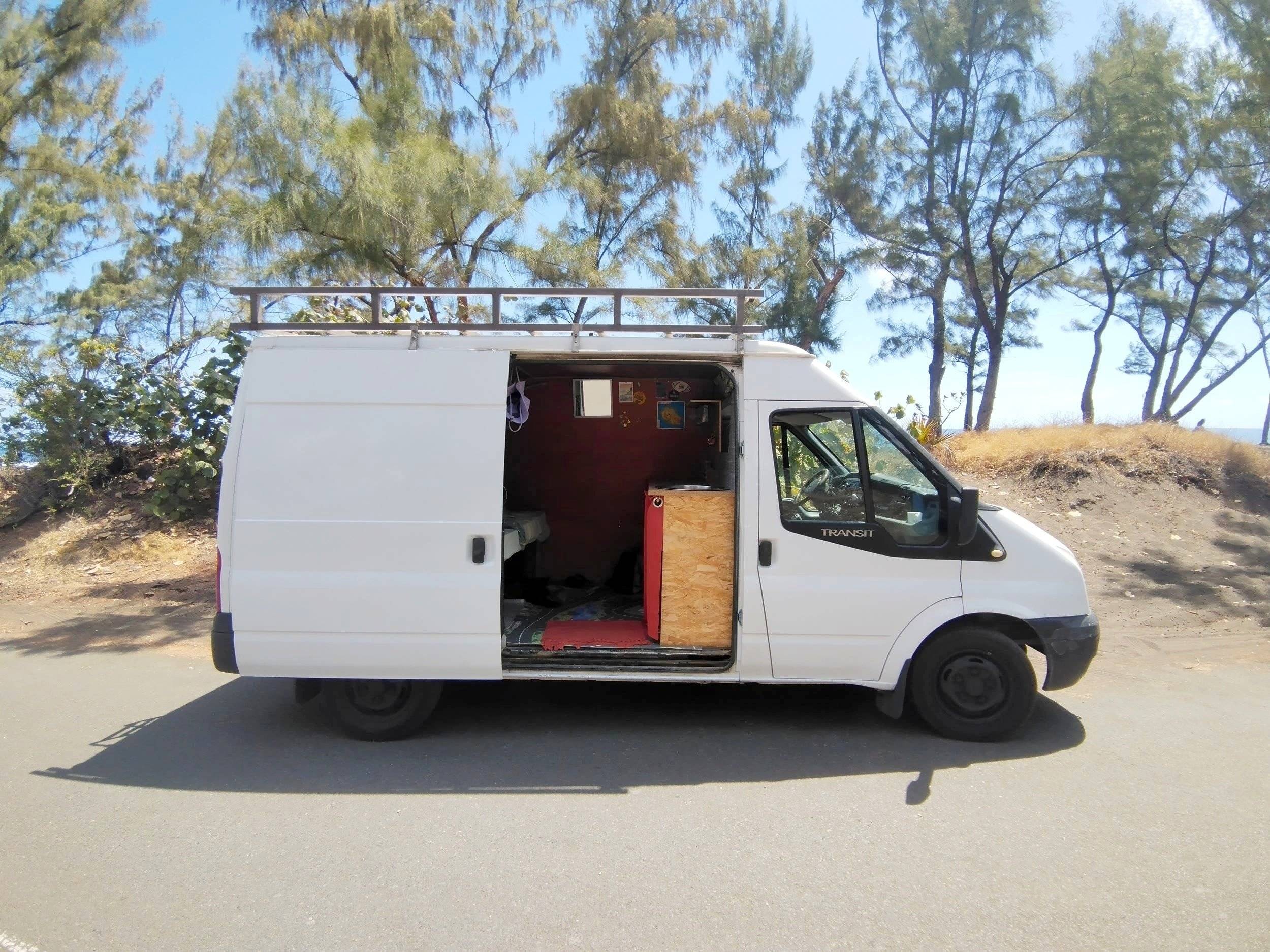 Front view from 3/4 Ford Transit - Yescapa